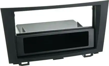 11111Radioblende kompatibel mit Honda CR-V (RE5) (RE6) (RE7) 2-DIN mit Fach schwarz Bj. 2006 - 10/2012