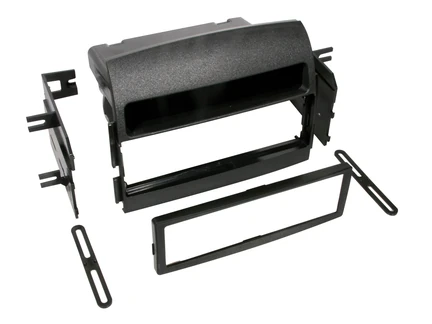 ACV Radioblende kompatibel mit Hyundai Sonata (NF) 1-DIN mit Fach schwarz Bj. 01/2005 - 2008