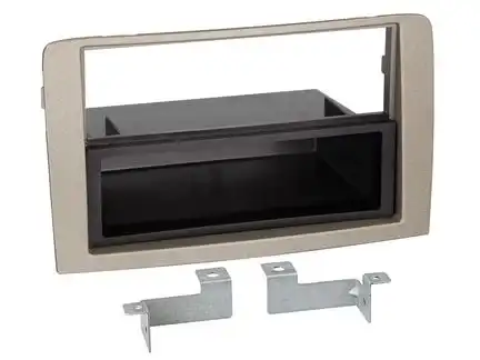 11111Radioblende kompatibel mit Lancia Musa (350) 2-DIN mit Fach anthrazit Bj. 2004 - 07/2012