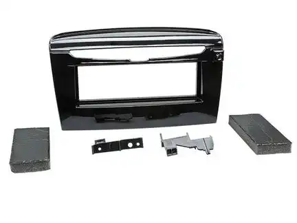 11111Radioblende kompatibel mit Lancia Ypsilon (846) 1-DIN Piano Lack schwarz ab Bj. 06/2011
