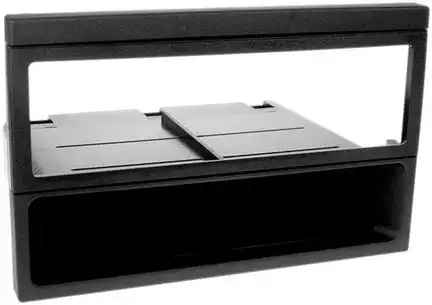 11111Radioblende kompatibel mit Mazda MX-5 323 626 (NB) (BJ) (GF) (GW) 1-DIN mit Fach schwarz