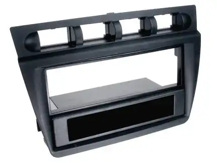 11111Radioblende kompatibel mit Kia Picanto 2-DIN mit Fach schwarz Bj. 04/2004 - 11/2007