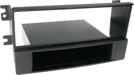 ACV Radioblende kompatibel mit Kia Sorento II 1-DIN mit Fach schwarz Bj. 12/2006 - 11/2009