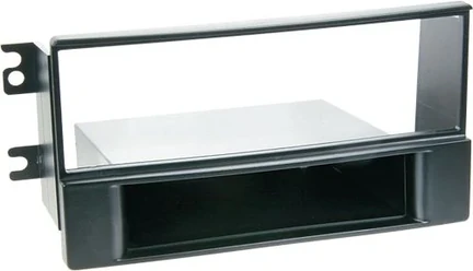 ACV Radioblende kompatibel mit Kia Sportage 1-DIN mit Fach schwarz Bj. 09/2008 - 07/2010