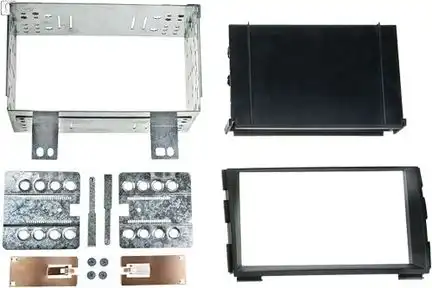 11111ACV Radioblende kompatibel mit Kia cee*d (ED) 2-DIN-Set mit Fach schwarz ab Bj. 09/2009