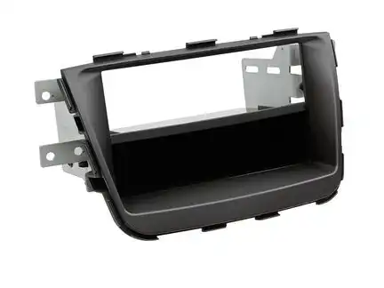 11111ACV Radioblende kompatibel mit Kia Sorento II (XM Facelift) 2-DIN mit Fach schwarz ab Bj.10/2012