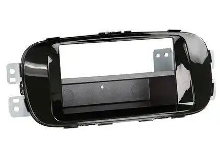 ACV Radioblende kompatibel mit Kia Soul (PS) 2-DIN mit Fach Piano Lack schwarz ab Bj. 04/2014