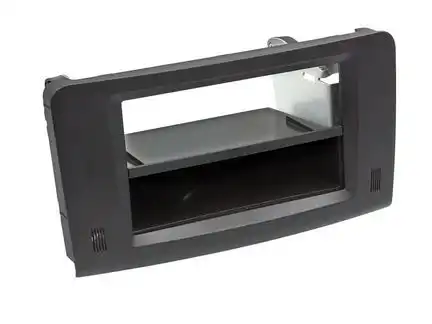 Radioblende kompatibel mit Mercedes M-Klasse (W164) 2-DIN mit Fach schwarz Bj. 2005 - 06/2011