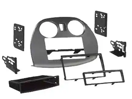 11111ACV Radioblende kompatibel mit Mitsubishi Eclipse (4G) 2-DIN mit Fach schwarz Bj. 2005 - 2012