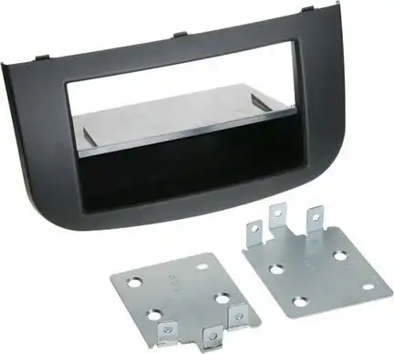 ACV Radioblende kompatibel mit Mitsubishi Colt (Z30) (Z30G) (Z3V) 2-DIN mit Fach schwarz Bj. 11/2008 - 11/2012