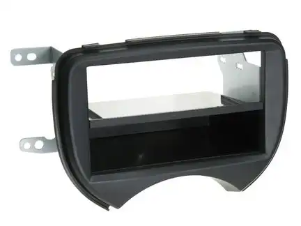 11111Radioblende kompatibel mit Nissan Micra (K13) 2-DIN mit Fach schwarz Bj. 11/2010 - 08/2013