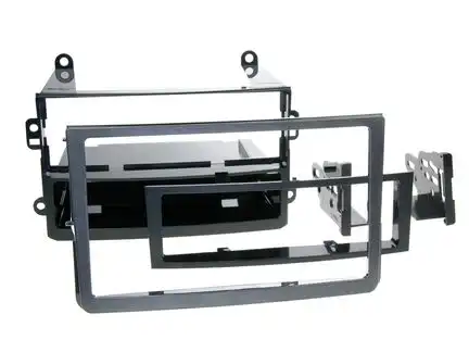 11111Doppel DIN Radioblende kompatibel mit Nissan 350Z (Z33) (Z33N) 1-DIN/2-DIN Set schwarz ab Bj. 09/2005
