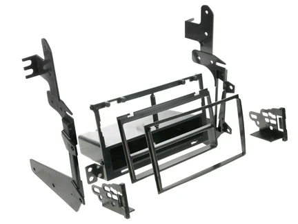 ACV Radioblende kompatibel mit Nissan Maxima 2-DIN mit Fach schwarz ab Bj. 2007