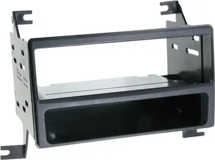 11111Radioblende kompatibel mit Nissan Juke (F15) 1-DIN mit Fach schwarz ab Bj. 2011