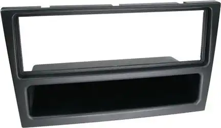 11111Radioblende kompatibel mit Opel Renault Suzuki Subaru Agila Corsa Meriva Omega Vectra Vivaro Zafira Trafic Ignis Wagon R Justy 1-DIN schwarz