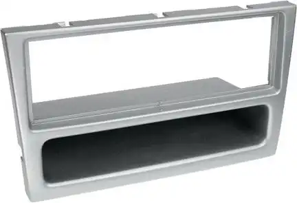 11111Radioblende kompatibel mit Opel Vectra Signum 1-DIN mit Fach chrome-metallic