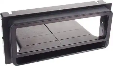 11111Radioblende kompatibel mit Chevrolet Blazer Camaro Corvette Suburban Tahoe (S-10) (Z-28) (C4) (C5) (GMT400) (GMT820) 1-DIN mit Fach schwarz