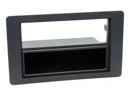 11111Radioblende kompatibel mit Saab 9.5 (YS3F) 2-DIN mit Fach schwarz Bj. 09/2005 - 02/2011