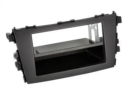 11111Radioblende kompatibel mit Suzuki Celerio (LF) 2-DIN mit Fach schwarz ab Bj. 11/2014