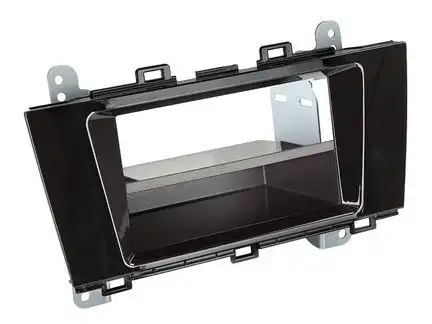 11111Radioblende kompatibel mit Subaru Outback 2-DIN mit Fach Piano Lack schwarz ab Bj. 03/2015