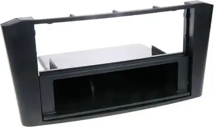 11111Radioblende kompatibel mit Toyota Avensis (T25) 2-DIN mit Fach schwarz Bj. 02/2003 - 01/2009