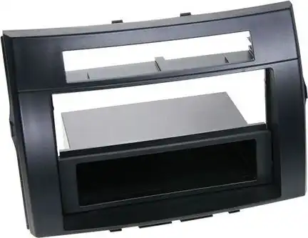 11111Radioblende kompatibel mit Toyota Corolla Verso ZER ZZE R1 2-DIN mit Fach schwarz Bj. 04/2004 - 03/2009