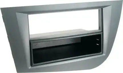 11111Radioblende kompatibel mit Seat Leon (1P) (1PN) 2-DIN mit Fach anthrazit Bj. 09/2005 - 03/2009