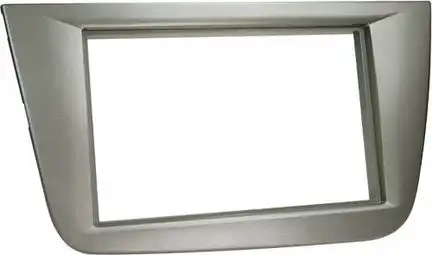 11111Radioblende kompatibel mit Seat Altea Toledo (5P) (5PN) 2-DIN anthrazit-beige ab Bj. 03/2004