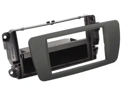 11111Radioblende kompatibel mit Seat Ibiza Ibiza ST 2-DIN-Set mit Fach tuam grey ab Bj. 03/2012