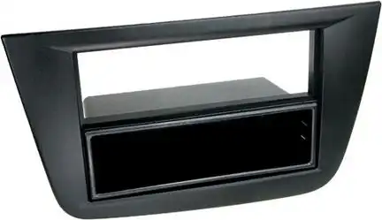 11111Radioblende kompatibel mit Seat Altea Toledo (5P) (5PN) 2-DIN mit Fach schwarz ab Bj. 03/2004