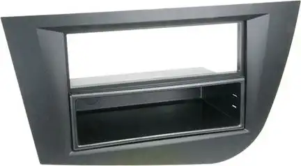 11111Radioblende kompatibel mit Seat Leon (1P) (1PN) 2-DIN mit Fach schwarz Bj. 09/2005 - 03/2009