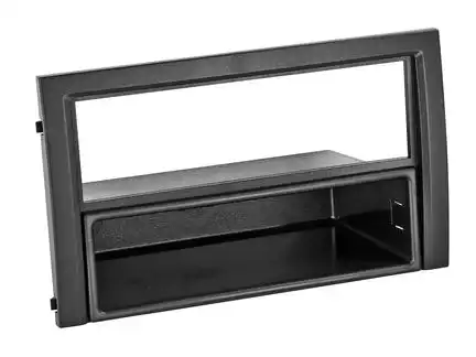 11111Radioblende kompatibel mit Skoda Fabia (6Y) 2-DIN mit Fach schwarz Bj. 2004 - 2007