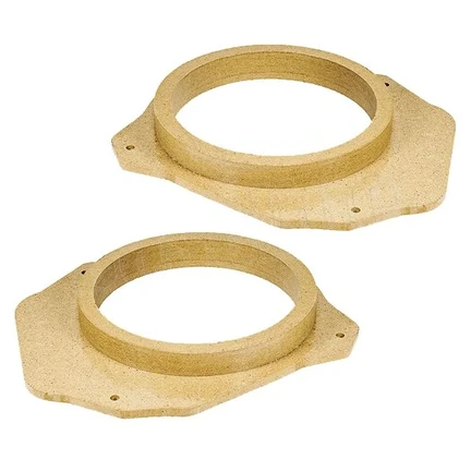 MDF Lautsprecher Adapterringe kompatibel mit Citroen Fiat Peugeot Jumpy Scudo Expert adaptiert auf 165er Lautsprecher