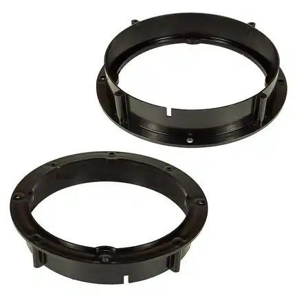 11111Lautsprecher Adapter Set kompatibel mit VW Seat Skoda Golf Scirocco T5 T6 New Beetle Polo Touran Up Amarok Lupo Eos Passat Jetta T-Rock Mii Arosa Cordoba Altea Ibiza Ateca Toledo Leon Fabia Octavia Citygo Roomster Rapid Superb Kodiak,Karoq Yeti Ringe + Adapterkabel adaptiert auf 165er Lautsprecher