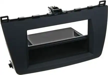 11111Radioblende kompatibel mit Mazda 6 (GH) 2-DIN mit Fach schwarz / rubber touch Bj. 02/2008 - 12/2012