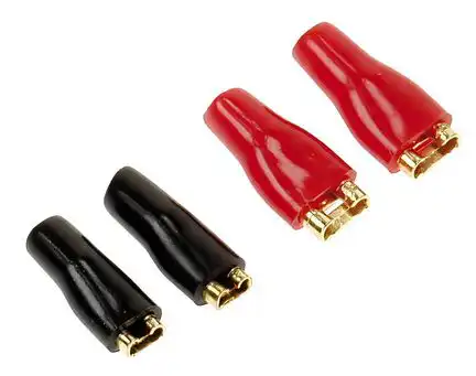 11111Flachstecker-Set 2.8mm / 4.8mm vergoldet je 2 Stück 