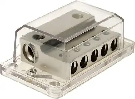 11111Verteilerblock 5 fach Silver-Edition 