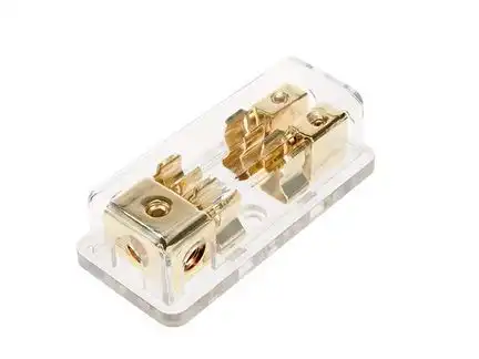 11111Sicherungsverteilerblock AGU 1x 25 mm² auf 2 x 10 mm² gold Edition 