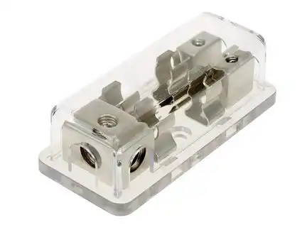 11111Sicherungsverteilerblock AGU 1x 25 mm² auf 2 x 10 mm² silver Edition 