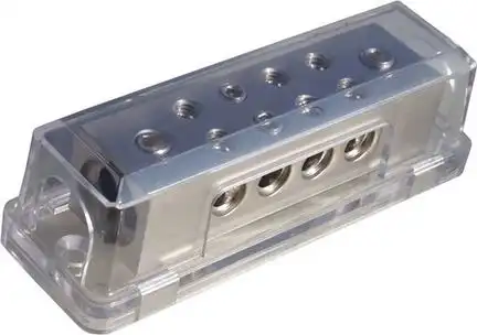 11111Verteilerblock 8 fach Silver-Edition 