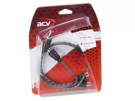 ACV Y-Cinchkabel TYRO Economy Line (2 Stück) 1x Stecker / 2x Buchse 0.3m