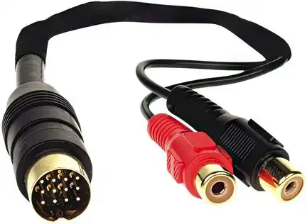 11111ACV Aux Adapter kompatibel mit Kenwood Autoradios adaptiert auf Cinch (f)