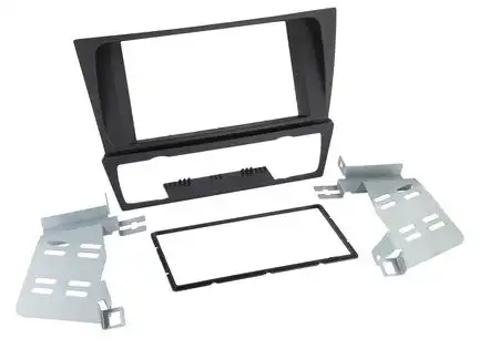 11111Doppel DIN Radioblende kompatibel mit BMW 3er (E90) (E91) (E92) (E93) 2-DIN schwarz ohne Navigation