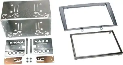 ACV Radioblende kompatibel mit Peugeot 308 308 SW 308 CC (4) 2-DIN-Set silber