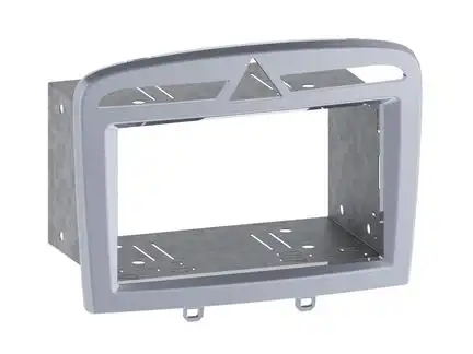 11111Radioblende kompatibel mit Peugeot 308 308 SW 308 CC (4) 2-DIN warm silber