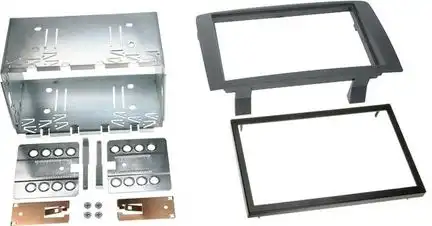 11111Doppel DIN Radioblende kompatibel mit Fiat Lancia Idea Musa (350) grau 2004-2012
