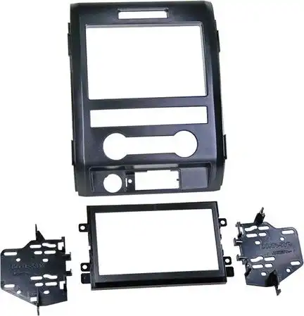 ACV Radioblende kompatibel mit Ford F-150 2-DIN schwarz ab Bj. 2009 