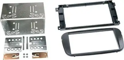 11111Radioblende kompatibel mit Ford C-Max Focus Galaxy Mondeo S-Max 2-DIN-Set schwarz ab Bj. 2007