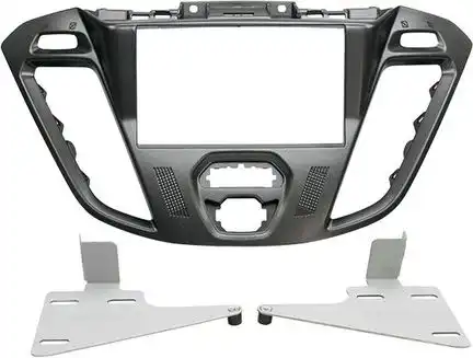 11111ACV Radioblende kompatibel mit Ford Transit Custom Tourneo Custom (FCC) (FAC) 2-DIN bläulich grau ab Bj. 11/2012