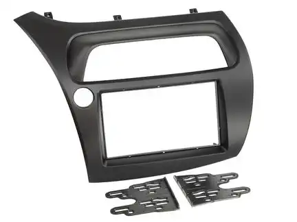 11111Doppel DIN Radioblende kompatibel mit Honda Civic VIII Type R Type S 2-DIN schwarz